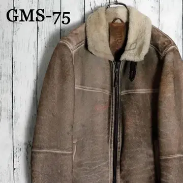 초레어 GMS-75 지모스 이탈리아제 리얼 무스탕 라이더 자켓