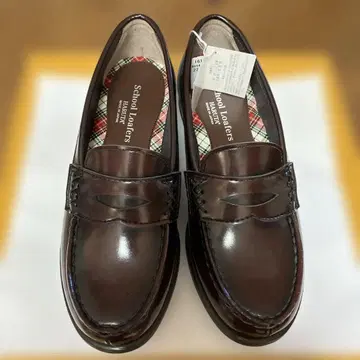 택 포함 새상품 하루타 스쿨 로퍼 22cmEEE 브라운 발꿈치 3cm