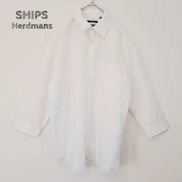 SHIPS Herdmans 7부 소매 셔츠 린넨 코튼