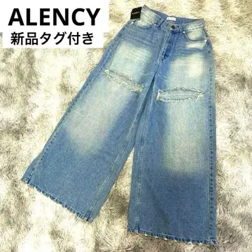 [택 포함 새상품] ALENCY 알렌시 와이드 데님 와이드 팬츠 블루 S