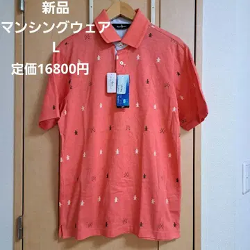 새상품 먼싱웨어 펭귄 패턴 올 패턴 골프 피케 셔츠 L