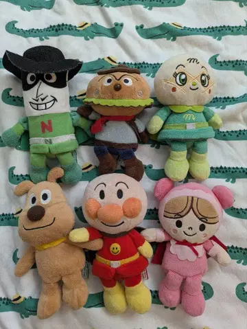 호빵맨 봉제 인형 6개 세트