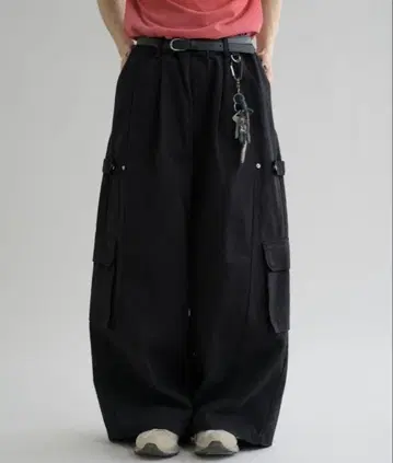 EPNK Snap button tuck cargo pants