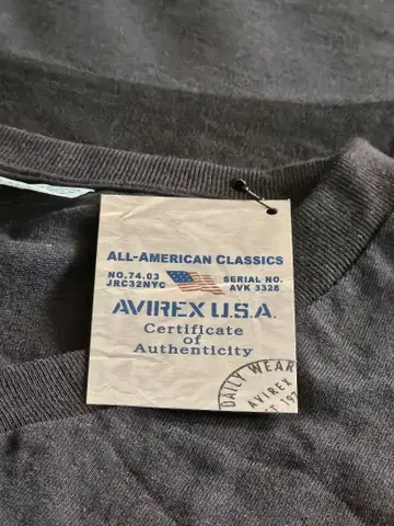 AVIREX U.S.A. V넥 티셔츠