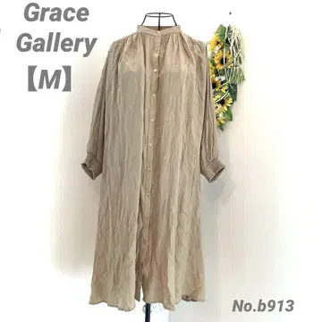 Grace Gallery 넉넉한 7부 튜닉 M 롱 셔츠 블라우스