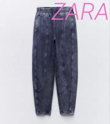 새상품 ZARA 자라 플러시 저지 팬츠 청바지