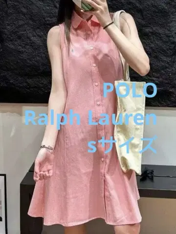 Polo Ralph Lauren 슬리브리스 핑크 원피스