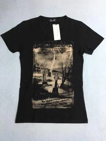 Cavaria 프린트 티셔츠 44 블랙 Cavaria