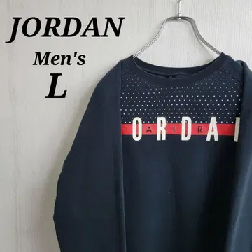 [레어] JORDAN 조던 맨투맨 L 블랙 빅 로고