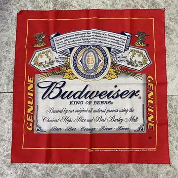 USA 제작 80년대 budweiser 버드와이저 반다나