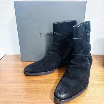 새상품급 NO ID. 드레이프 슬래시 지퍼 부츠 블랙 Vibram
