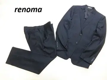 새상품급 renoma 레노마 2버튼 싱글 수트 블랙 스트라이프 AB6