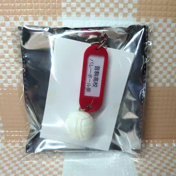 하이큐 네코마 고교 교명이 포함된 열쇠 참 키링