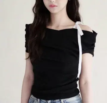 YILON Petit 리본 knit black 블랙