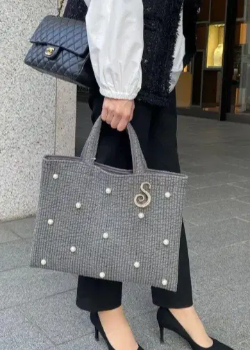 conforobe 토트백 그레이 펄
