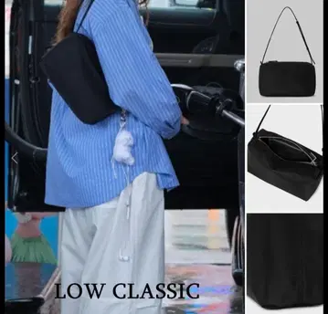 LOW CLASSIC*CARAMEL BOX BAG BLACK