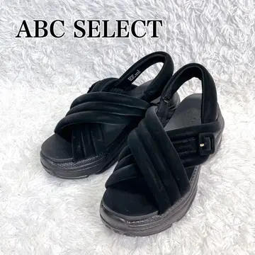 ABC SELECT 크로스 스트랩 샌들 블랙 S 사이즈 완판템 이번 시즌