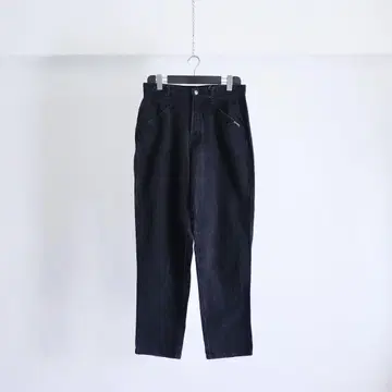 80년대 Rockies 후염 블랙 와이드 테이퍼드 데님 42 Talon