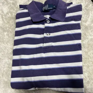 Ralph Lauren 랄프 로렌 반팔 보더 피케 셔츠 네이비