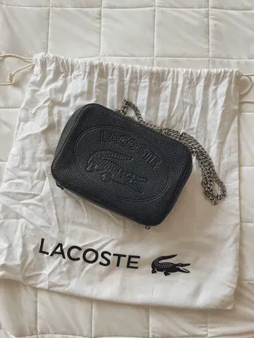 [LACOSTE] 메탈 체인 가죽 백