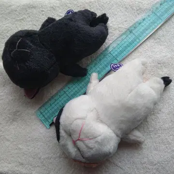 보우네코 봉제 인형 미케네코와 쿠로네코 2개 세트