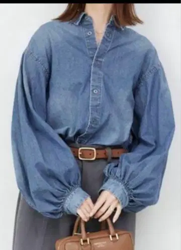 슬로브 이에나 LE DENIM WING SLEEVE 셔츠