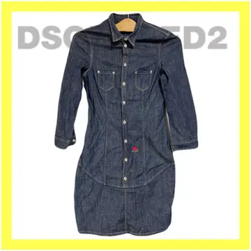 DSQUARED2 디스퀘어드 데님 셔츠 원피스 38 M