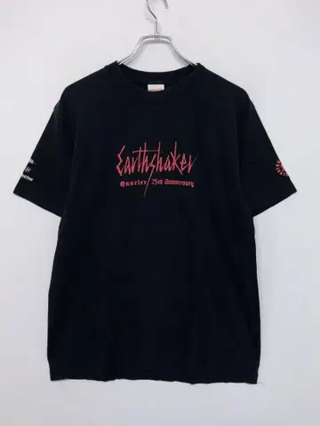 Earthshaker 25주년 투어 멤버 크루 한정판 반팔 티셔츠