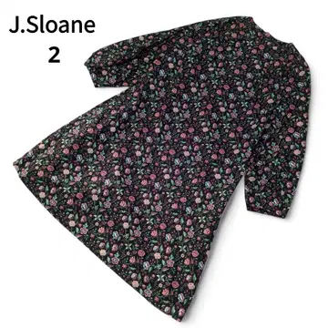 J.Sloane 제이스loan 꽃무늬 긴팔 롱 원피스 일본제 M
