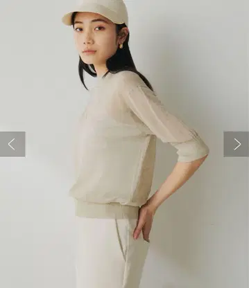 Whim Gazette 윔 가제트 시어 린넨 하프 슬리브 풀오버