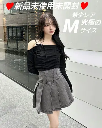 레어 Rady 코르셋 데님 스커트 미사용 미개봉 새상품 M 사이즈