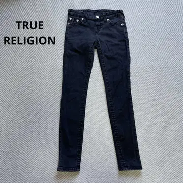 새상품급 TRUE RELIGION HALLE 스키니 청바지 린스블랙