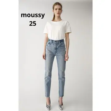 새상품급 MOUSSY 마우지 MVS SKINNY 라이트 블루 25