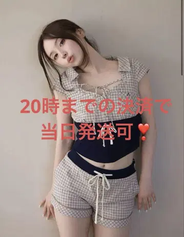 andmary Sandra 체크 셋업