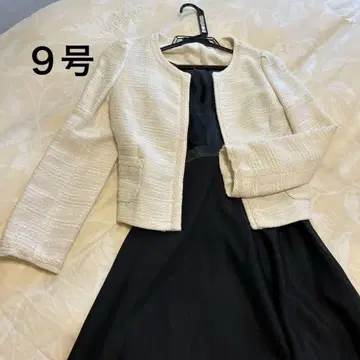 9호 화이트 아이보리 트위드 자켓만