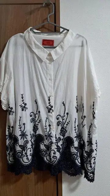 somari 레이스 자수 셔츠 블라우스