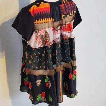 sacai 사카이 펜들턴 반다나 페이즐리 패턴 티셔츠 반팔