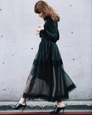 her lip to 볼륨 튤 스커트