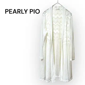 [ PEARLY PIO ] 펄리피오 레이스 롱 가디건 시스루