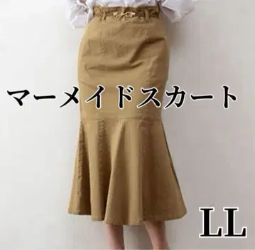 새상품 머메이드 스커트 LL 깔끔 오피스 스커트 허리밴딩