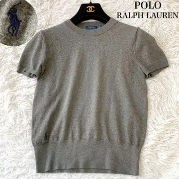 POLO RALPH LAUREN 포니 자수 반팔 니트 케이블 없음 S