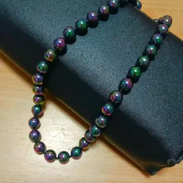 아름다운 10mm 레인보우 조개 펄 목걸이