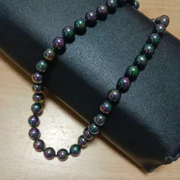 아름다운 10mm 레인보우 조개 펄 목걸이