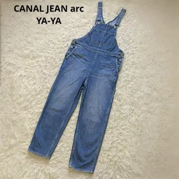 CANAL JEAN arc x YA-YA 데님 테이퍼드 오버롤