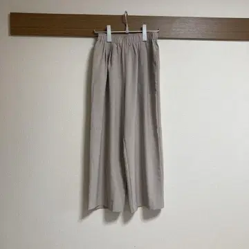 포씨 린넨라이크 이지 와이드 팬츠 베이지