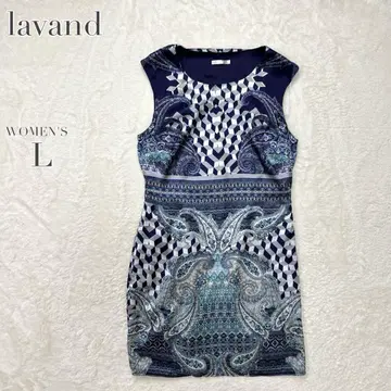 lavand 올 패턴 원피스 안감 페이즐리 화려 개성적 기발 캐주얼