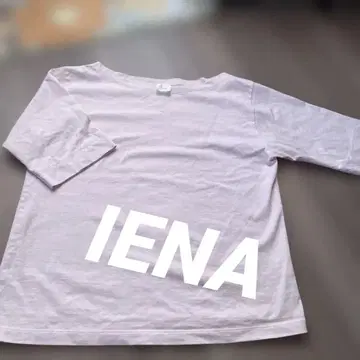IENA 옅은 핑크 5부 소매 티셔츠