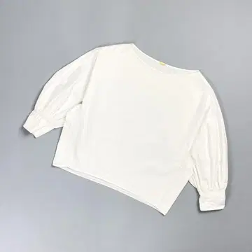 MUSE 노카라 와이드 블라우스 오부소매 화이트 사이즈 0*ED105