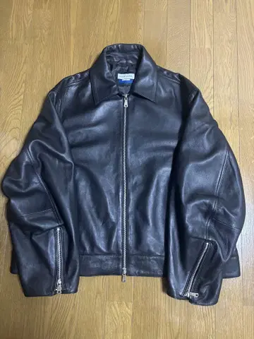 maison special 싱글 가죽 자켓 size 00