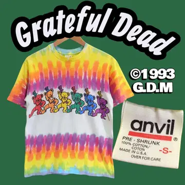 Grateful Dead 1993 타이다이 티셔츠 S vintage 곰